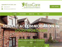 Tablet Screenshot of ecocare-student.com